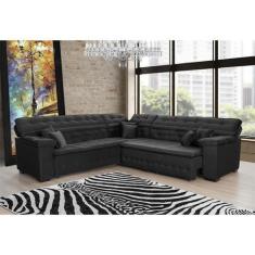 Imagem de Sofá Magno 2.57X2.37M De Canto, Retrátil E Reclinável - Sofisticato