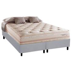 Imagem de Cama Box Queen + Colchão Herval Scotland Molas Maxspring 158X198x73