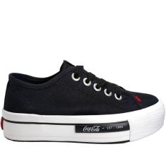Imagem de Tênis Feminino Plataforma Casual Street Urban Daytona Canvas Coca Cola Cc2014