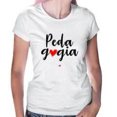 Imagem de Baby Look Pedagogia Por Amor - Foca Na Moda