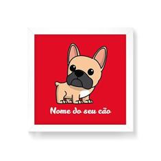 Imagem de Arte Maníacos Quadro Decorativo Bulldog Francês Comic - 30x30cm (Moldura em laca )
