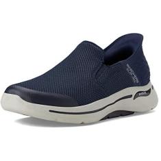 Imagem de Skechers Tênis masculino Gowalk Arch Fit, sem cadarço, casual, para caminhada, com espuma resfriada a ar, Azul marino, 39