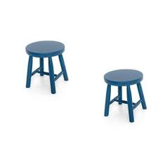 Imagem de Kit 2 Banquetas Infantil Espanha Azul