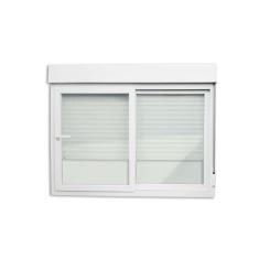 Imagem de Janela de PVC Integrada 140x120cm 2 Folhas com Vidro Liso e Cremona ITEC Brimak Branco