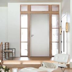 Imagem de Porta Lisa Prime Batente Regulável 16-20 Guarnição 5cm Fechadura Wc 72 X 210cm Esquerdo Rodam Branco