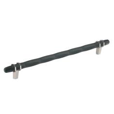 Imagem de Amerock | Puxador de armário | Bronze preto/níquel acetinado | 256 mm (10-1/16") centro a centro | Londres | Pacote com 1 | Puxador de gaveta | Puxador de gaveta | Ferragens de armário