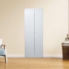 Imagem de Porta Camarão Lambril de Alumínio 210 X 90cm Linha 25 Lado Esquerdo Branco