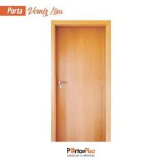 Imagem de Kit Porta Tauari Verniz Lisa Mapaf Batente 13cm 66,5x215 Aber