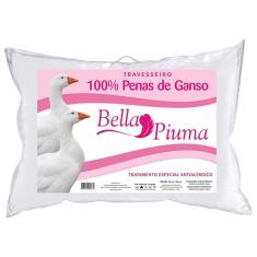 Imagem de Travesseiro 100% Penas de Ganso 5001BP 50x70 Bella Piuma C/ Tratamento Especial Antialérgico - Daune - 