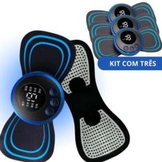 Imagem de KIT Massageador Adesivo Elétrico Portátil Tens Muscular Usb -  3 unida