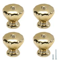 Imagem de Evionlin 4 peças de armários espelhados dourados brilhantes prateados e dourados, maçanetas de porta de guarda-roupa, gavetas, puxadores pequenos de grão único