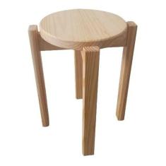 Imagem de Banqueta Média Empilhavel Hardman Madeira Natural Invenizada