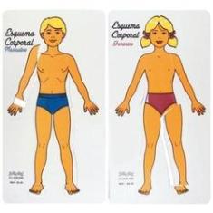 Imagem de Esquema Corporal Conjunto Masculino E Feminino E.V.A
