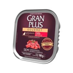 Imagem de Ração Úmida Gran Plus Patê Gourmet Gatos Adultos Carne 100G