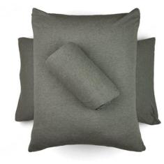 Imagem de Jogo De Cama Buettner King Malha Mescla 3 Peças Bege