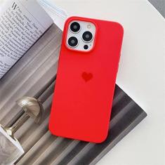 Imagem de Capa de telefone Candy Color Love Heart para iphone 14 13 12 Mini 11 Pro XS Max 8 7 Plus X XR SE 2 3 Silicone Soft TPU Back Cover, vermelho, para iphone 12