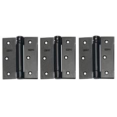 Imagem de 03 Dobradiça Com Mola Fechamento Automático Suave Fechamatic Preta