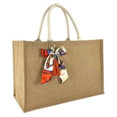 Imagem de Hibala Bolsa de praia grande tecida bolsa de palha bolsa de praia bolsa de ombro de tecelagem artesanal bolsa de mão, Bege