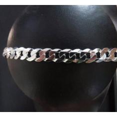 Imagem de Pulseira Italiana Masculina Grumet 8Mm Em Prata 925