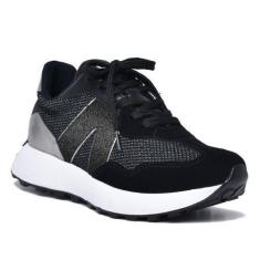 Imagem de Tênis Via Marte Jogging Feminino Preto 23-3209-01