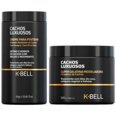Imagem de Kit K-Bell Cachos Luxuosos - Creme de Pentear e Super Gelatina Modelad