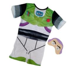 Imagem de Fantasia Infantil Buzz Lightyer Toy Story - MWM, Branco, Verde, Preto,