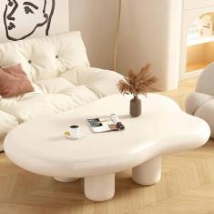 Imagem de Mesa de centro pequena com nuvem, mesas de sala de estar, mesa lateral irregular, mesa central moderna, mesa de canto para sala de estar, quarto, escritório