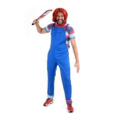 Imagem de Fantasia Chucky Adulto O Boneco Assassino de Halloween - Sulamericana,