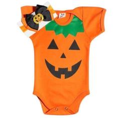 Imagem de Body+Laço Abóbora Fantasia Halloween Dia Das Bruxas - Parly baby, Lara