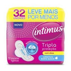 Imagem de Absorvente Externo Intimus Tripla Proteção Suave com Abas 32 unidades
