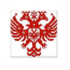Imagem de Decalque brilhante de ejo de cerâmica com emblema nacional da Rússia