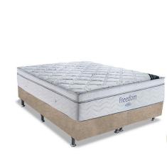 Imagem de Cama Box Queen + Colchao De Molas Ensacadas Freedom Ortobom 72X158x198