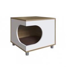 Imagem de Cama Casinha Toca Mesa De Cabeceira Para Gato/Cachorro Com Almofada Ma