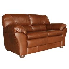 Imagem de Sofá 2 Lugares Pés Madeira 160cm Laura Couro Gran Belo