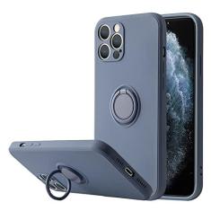 Imagem de Capa de telefone com suporte de anel de silicone líquido quadrado para iPhone 13 11 12 14Pro Max XS Max XR X 15Plus 11 Pro Capa magnética à prova de choque, T15, para iPhone 14Pro Max