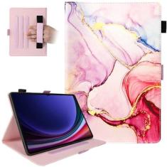 Imagem de Dteck Capa para Samsung Galaxy Tab S9+ Plus 2023/S8 Plus 2022/S7 FE 2021/S7 Plus 2020 12,4 polegadas com suporte S Pen, suporte à prova de choque, capa protetora inteligente com hibernar/despertar