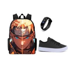 Imagem de Bolsa Escolar Lançamento Mais Tenis Casual E Relogio Led Digital Novid