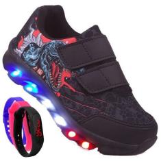 Imagem de Tenis Masculino De Led Infantil Dinossauro Personagem DIversão Luzinha