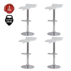 Imagem de Kit 4 Banquetas Para Cozinha Altas Belo Horizonte Giratória