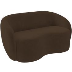 Imagem de Sofá 3 Lugares 160cm Sala De Estar Living Oscar K01 Veludo Marrom - Ly