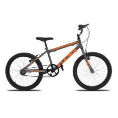 Imagem de Bicicleta Infantil Aro 20 KOG Alumínio Freio V Brake, Grafite, Laranja