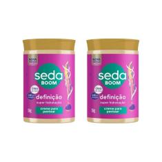 Imagem de Creme De Pentear Seda Boom Definiçao 1Kg - Kit Com 2Un