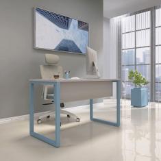 Imagem de Mesa Madeira 120 X 60 M120/60p25tub Cinza/Azul