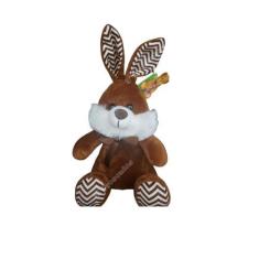 Imagem de Coelho De Pelúcia Com Laço Decoração Festa Cesta 24 X 15 Cm - Fizzy