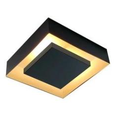 Imagem de Luminária Plafon Luz Indireta Sobrepor 30x30cm 4 Lâmpadas Preto RL