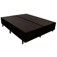Imagem de Cama Box Base Luckspuma Versal Tecido Preto 193X203x24