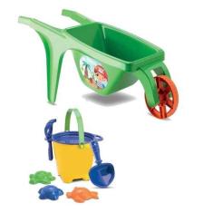 Imagem de Carriola Infantil Com Kit Praia Samba Toys Ref.0082 Verde