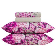 Imagem de Jogo De Cama Queen Duplo Microfibra 4 Peças Lençóis Sultan