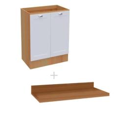 Imagem de Balcão De Cozinha Ditália Denver Com Tampo Rv/Br Cd-1012