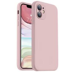 Imagem de Vooii Capa compatível com iPhone 11, silicone líquido atualizado com [bordas quadradas] [proteção da câmera] [forro de microfibra macio antiarranhões] capa de telefone para iPhone 11 de 6,1 polegadas